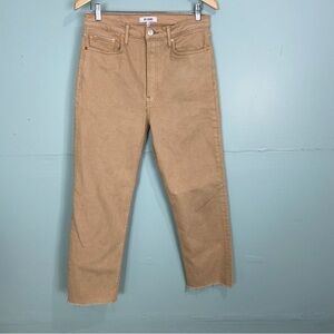 Re/Done 70s Ultra‎ High Rise Stove Pipe Khaki Jeans Sz 29